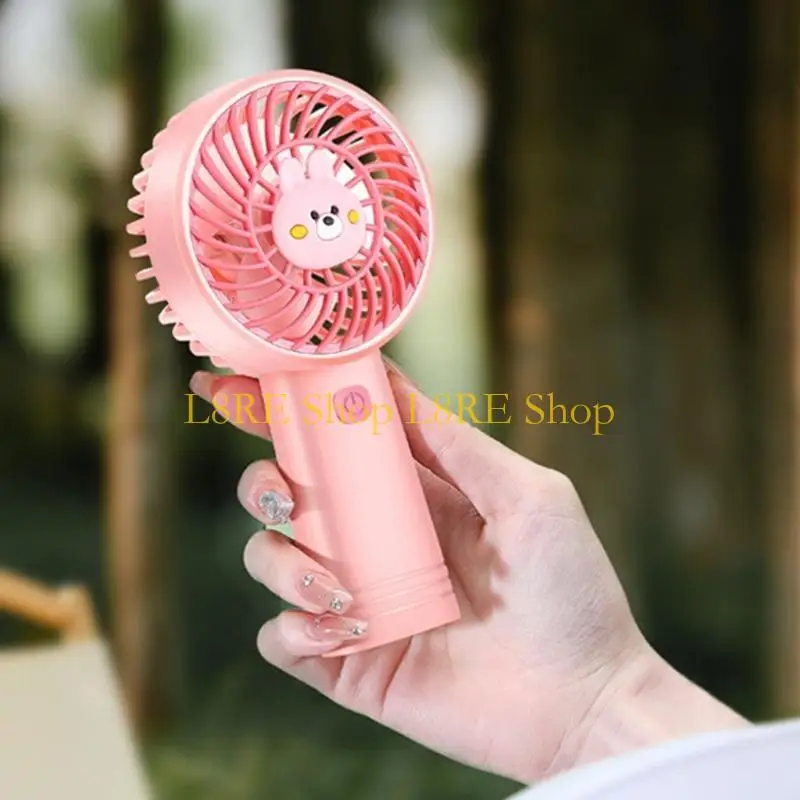 L8RE Portable Desktop Small Fan USB Rechargeable Handheld Fan Quiet Mini Pocket Hand Fan Cooling Tool for Indoor Outdoor