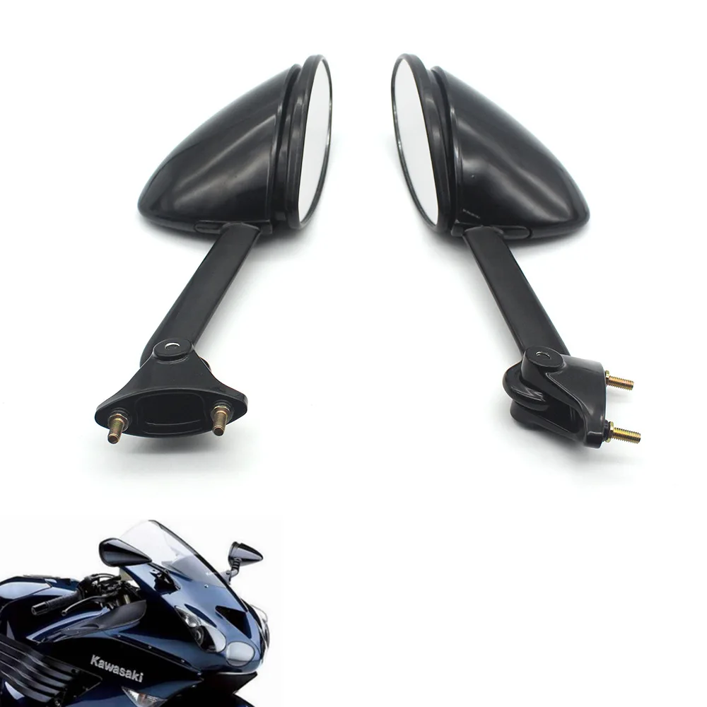 Motorcycle Rear View Rearview Side Mirrors For KAWASAKI ZX14R ZX14 ZX-14R ZZR1400 ZZR-1400 2006 2007 2008 2009 2010 2011