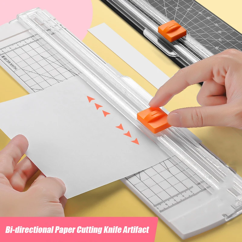 A4/A5 Paper Cutting Guillotine Paper Cutter with Pull-out Ruler for Photo Trimmers Scrapbook Lightweight Cutting Mat Machine