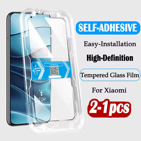 3D One-click Installation Clear Glass For Xiaomi Redmi Note 14 13 11 11S 10 10S 9 Screen Protector Xiaomi Poco F6 F5 Pro F4 GT