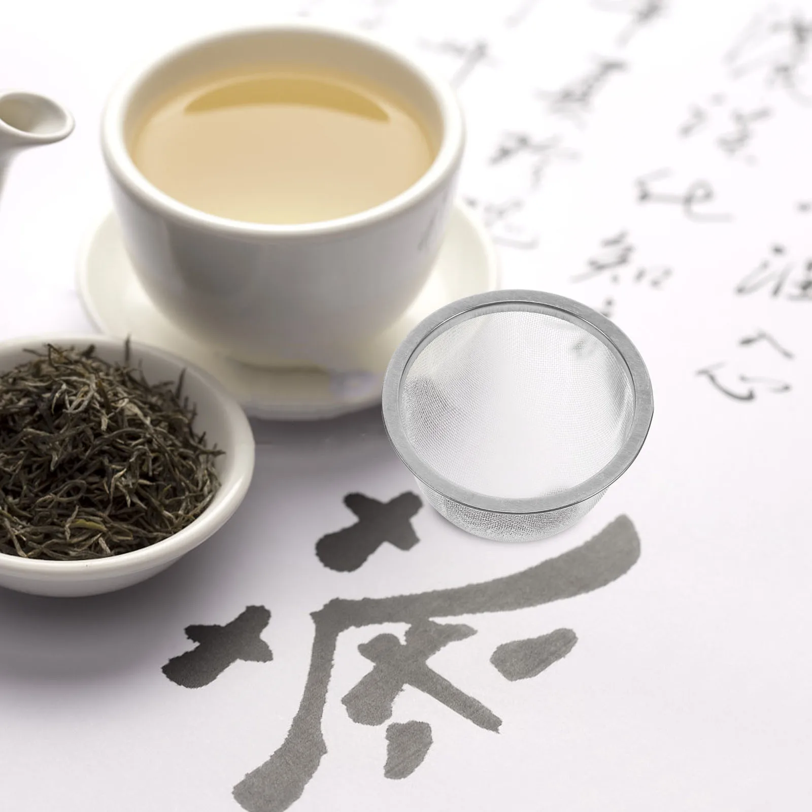 

4pcs Loose Leaf Infuser Mesh Strainer Stainless Steel Filter For Home Tea Room Restaurant Metal Infuser Insert Tea Pot