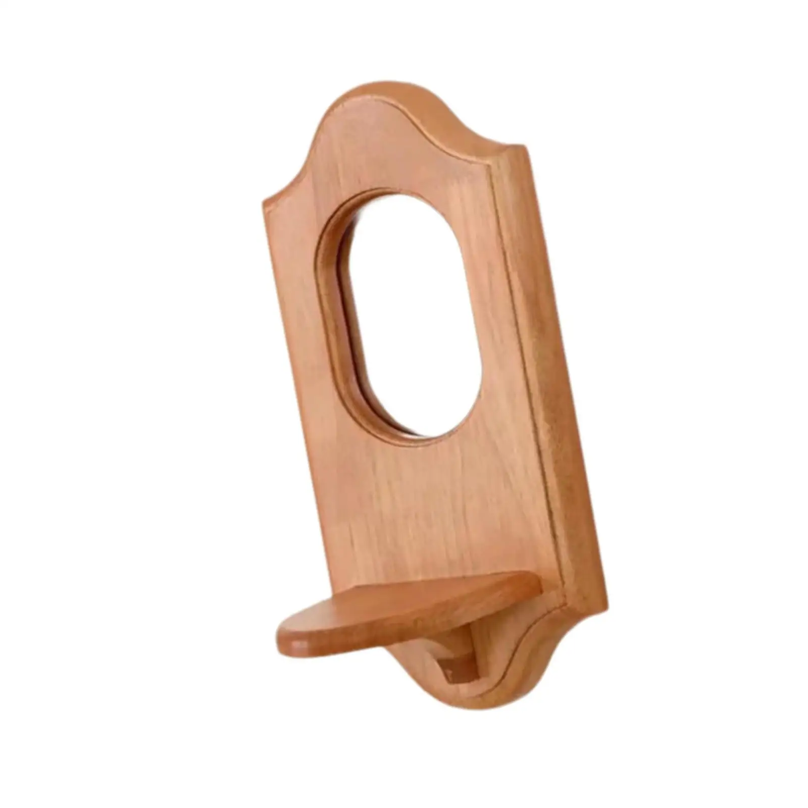 Moldura de madeira para espelho de montagem na parede com arandela arte de parede 13 polegadas x 6 polegadas para cozinha