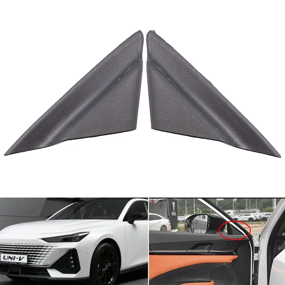 Interior Molding Door Mirror Triangle Garnish Cap Flag Cover Front Window A-pillar Triangular Plate For Changan UNI-V UNIV 19-25