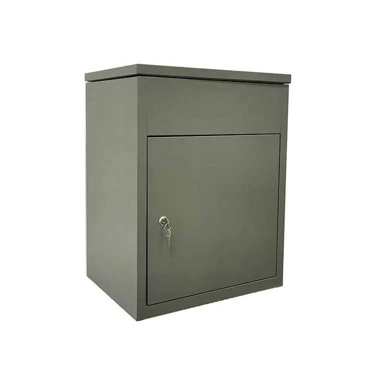 High Quality Anti-theft Free Standing Parcel Drop Box Express Package Delivery Box Outdoor Letter Mailbox