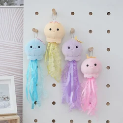 Cute Animal Keychain Cartoon Jellyfish Octopus Keychain For Women Girls Fashion Plush Keychain Pendant Backpack Decoration Gifts