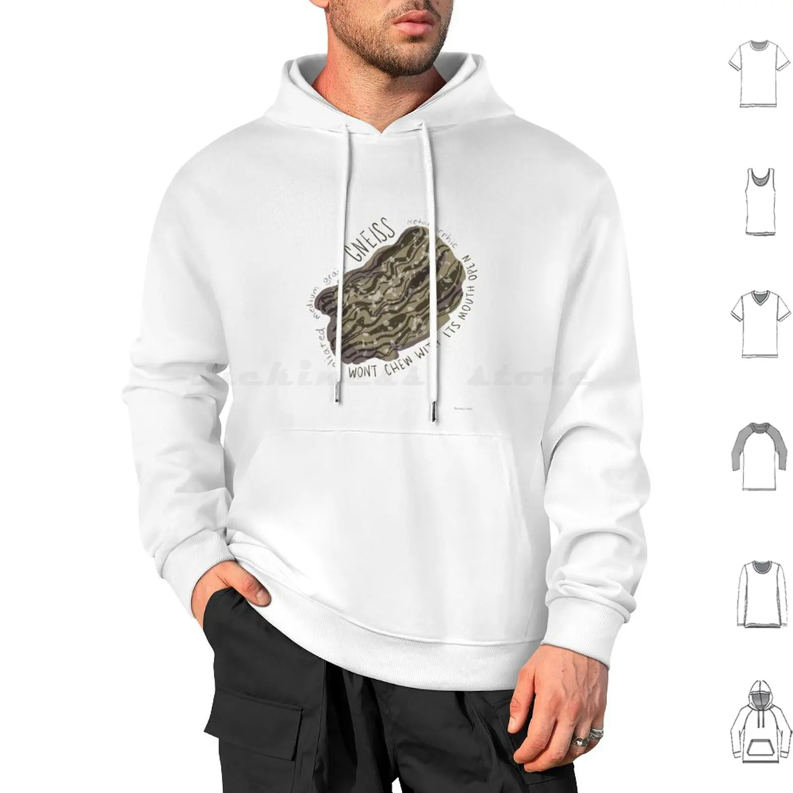 Gneiss Hoodie cotton Long Sleeve Gneiss Geology Foliated Metamorphic