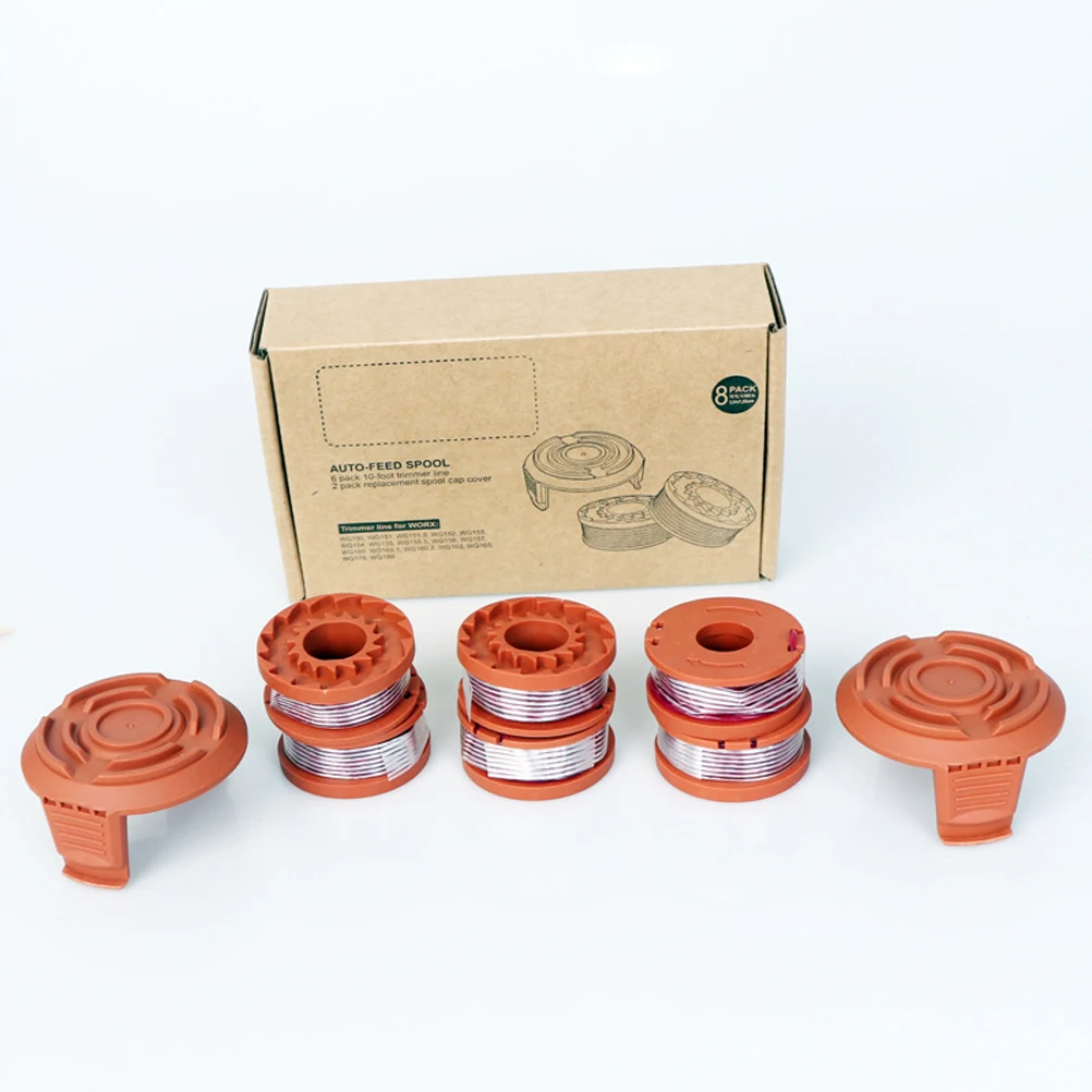 

8PCS Grass Trimmer Line Spool Replacement Pliable Flexible Nylon Auto Feed System Weed Trimmer Accessories Gardening Tools