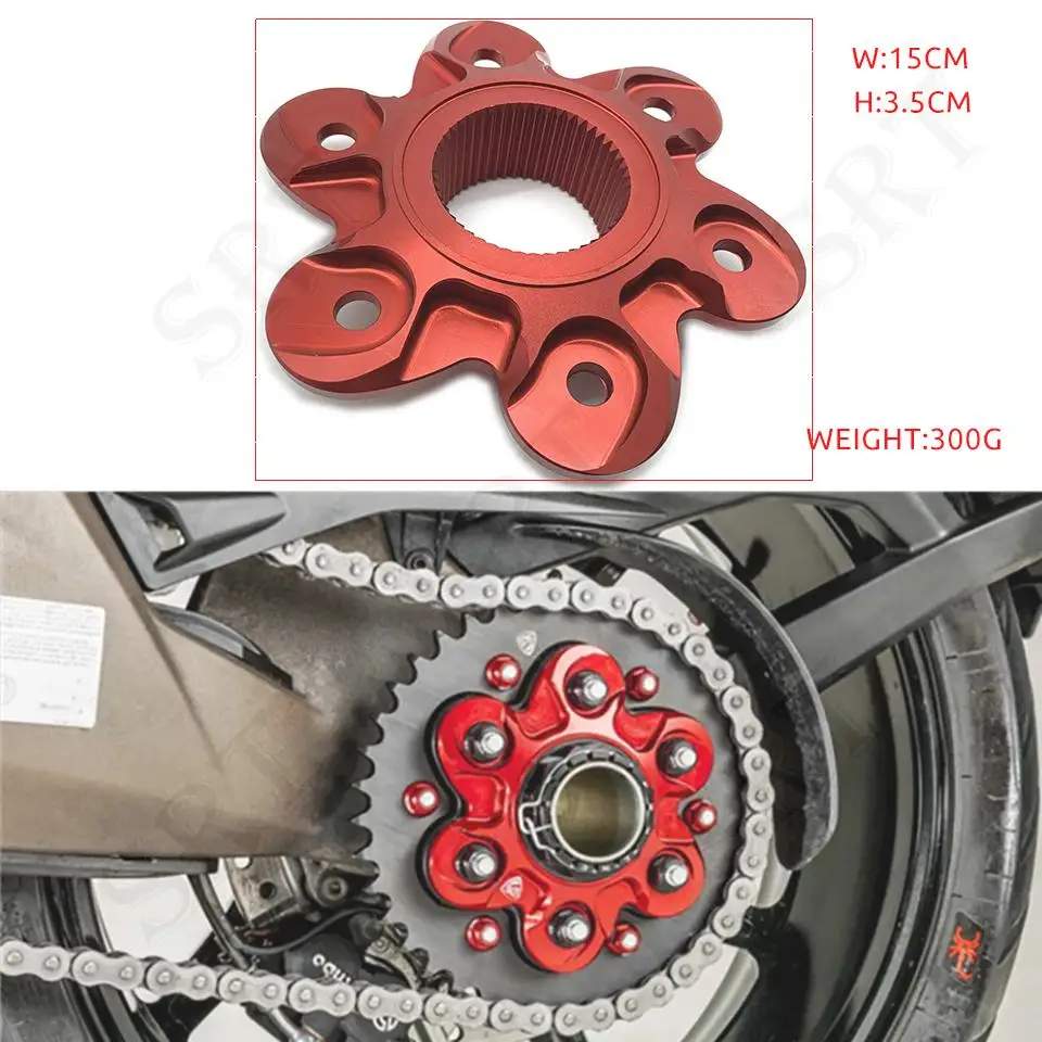 

For Ducati 1200 1200S 1260 Multistrada Motorcycle Accessories CNC aluminium six-hole style Rear Sprocket Flange Cover 1200/S