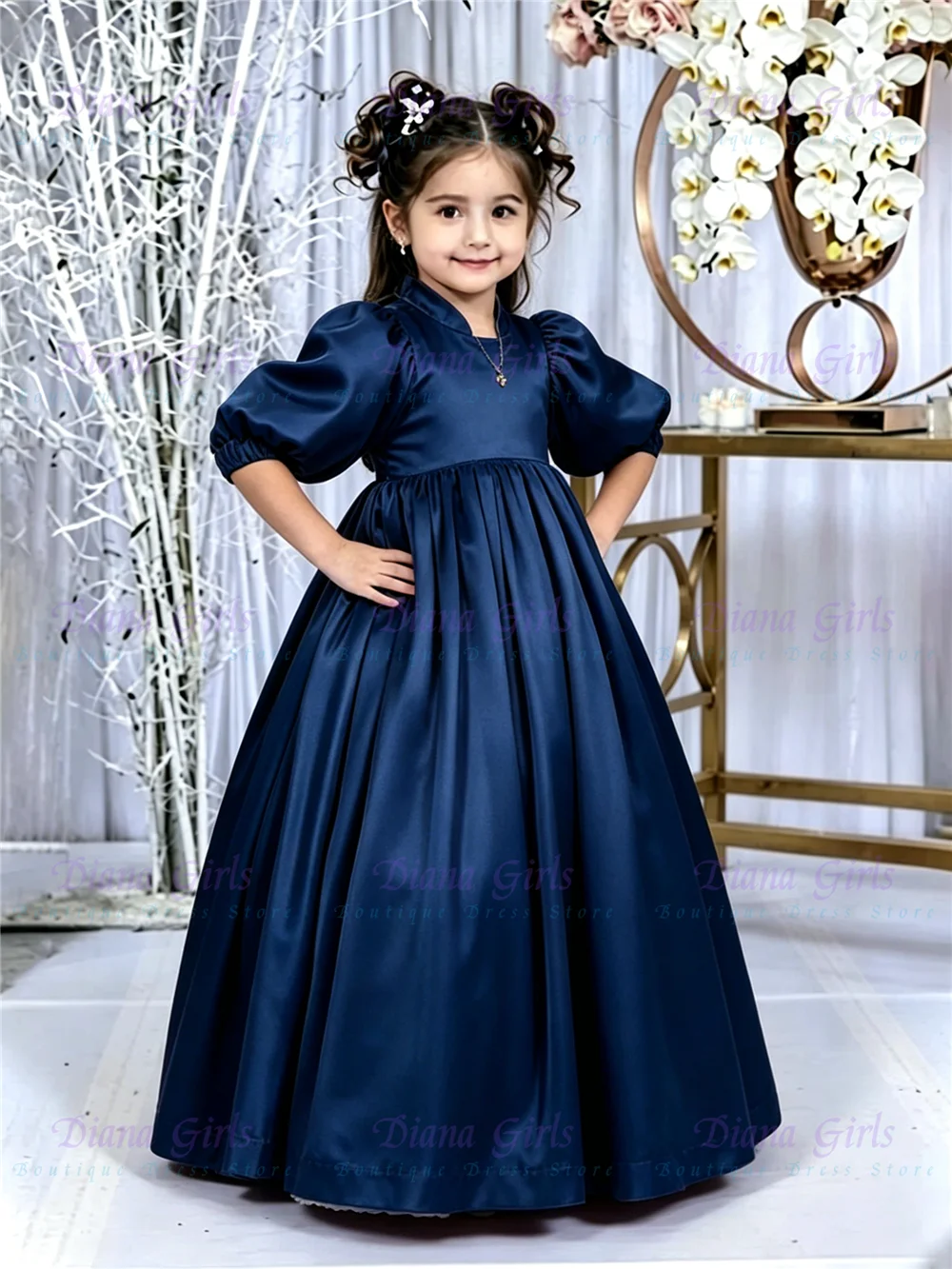 aliexpress navy blue dress Dubai Navy Blue Spaghetti Strap Evening Prom Dress Serene Hill 2025 Beaded A Line Elegant Women Party Gown GLA72469 Customized
