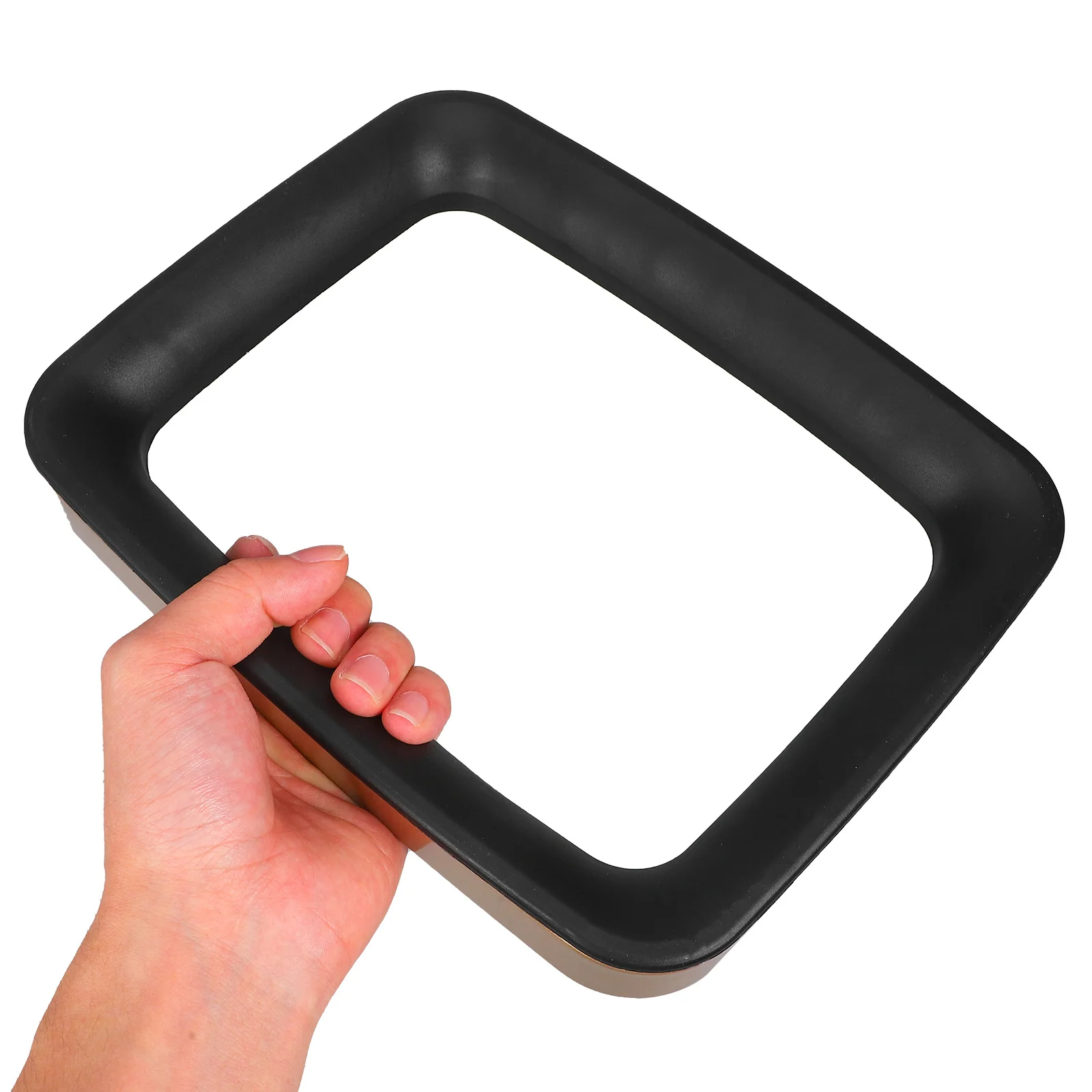 

Rectangle Press Ring for Trash Can Heavy Duty ABS Waste Bin Press Ring No More Bag Slippage Easy Install Scratch Resistant