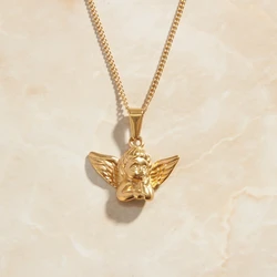 SOMMAR Hot Gift Gold color Perfume women pendants Winged Angel Pendant vintage necklace wedding jewelry