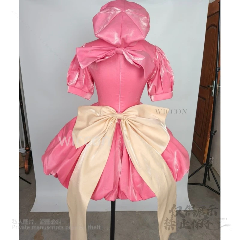Card Captor Sakura Costume Cosplay Gioco di ruolo Lolita Dress Abbigliamento Rosa Bowknot Fantasia Kawaii Donna Festa di Halloween Personalizzato