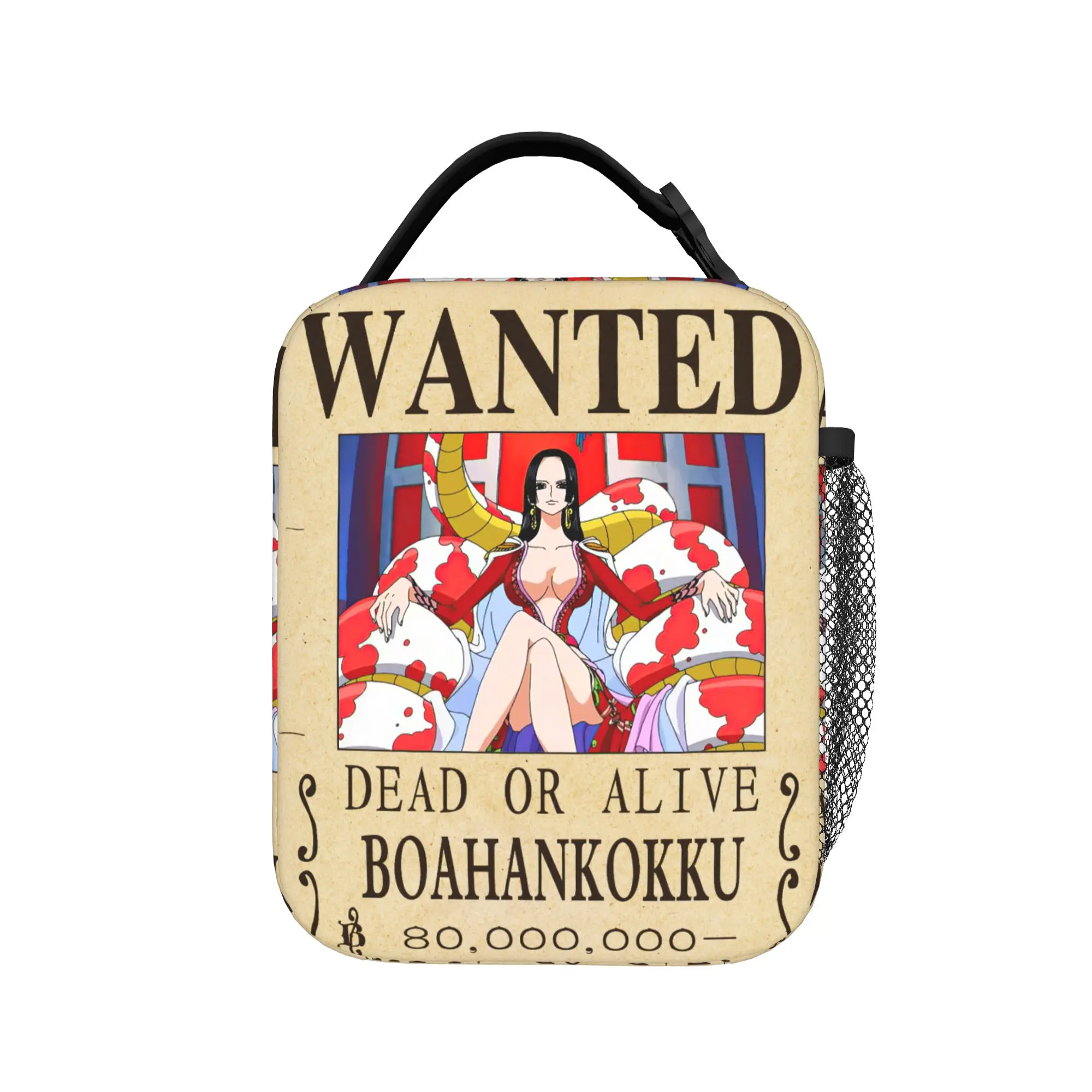 Ones Pieces Anime Wanted Posters Thermal Insulated Lunch Bag for Travel  Portable Food Container Bags Cooler Thermal Lunch Boxes