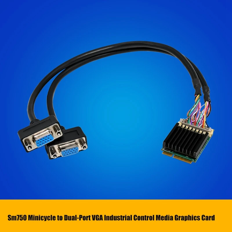 Imagem -02 - Minipcie para Duals Port Vga Aplicação Gráfica Embutida Ddr 1920x1440 Cartão Multimédia 2d St416 Sm750