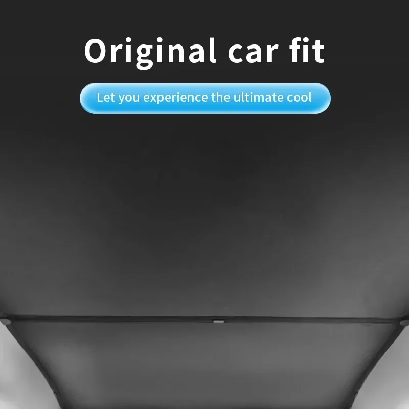 For Tesla Model Y Juniper 2025 New Upgrade Ice Cloth Buckle Sun Shades Sun Roof Sunshade Front Rear Sunroof Skylight Accessories
