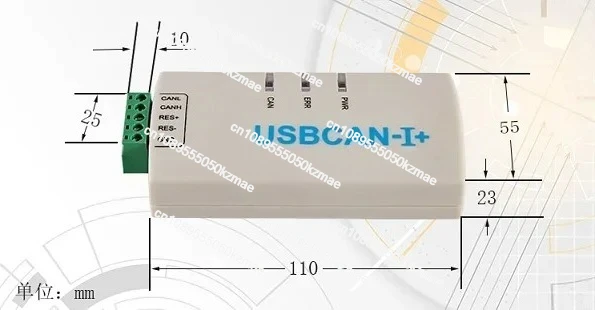 

Двухканальный адаптер CAN FD USBCAN‑I Plus с USB 2.0 и 32-битным процессором ARM для автомобильной диагностики