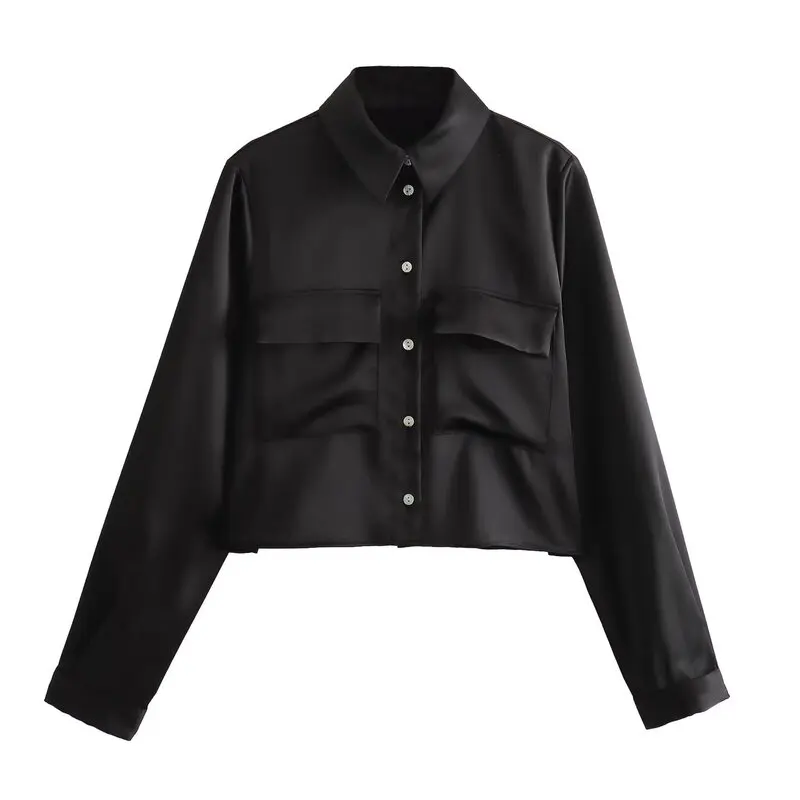 2023년 가을 여성 디자인 감각의 다재다능한 새틴 느낌의 스트레이트 컷 롱 스웨터 레귤러 길이 100% 기타 M...