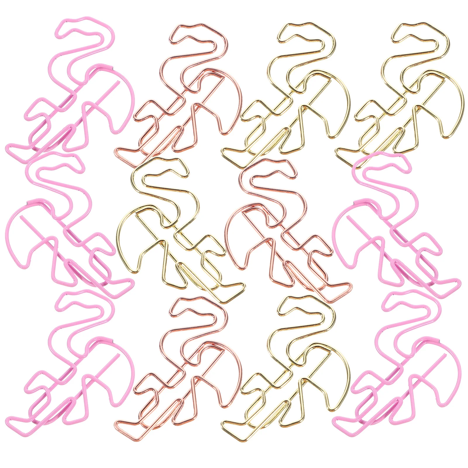 15Pcs Small Creative Metal Paper Clips Office Paper Clip Decorative Document Clips Practical for File Papers