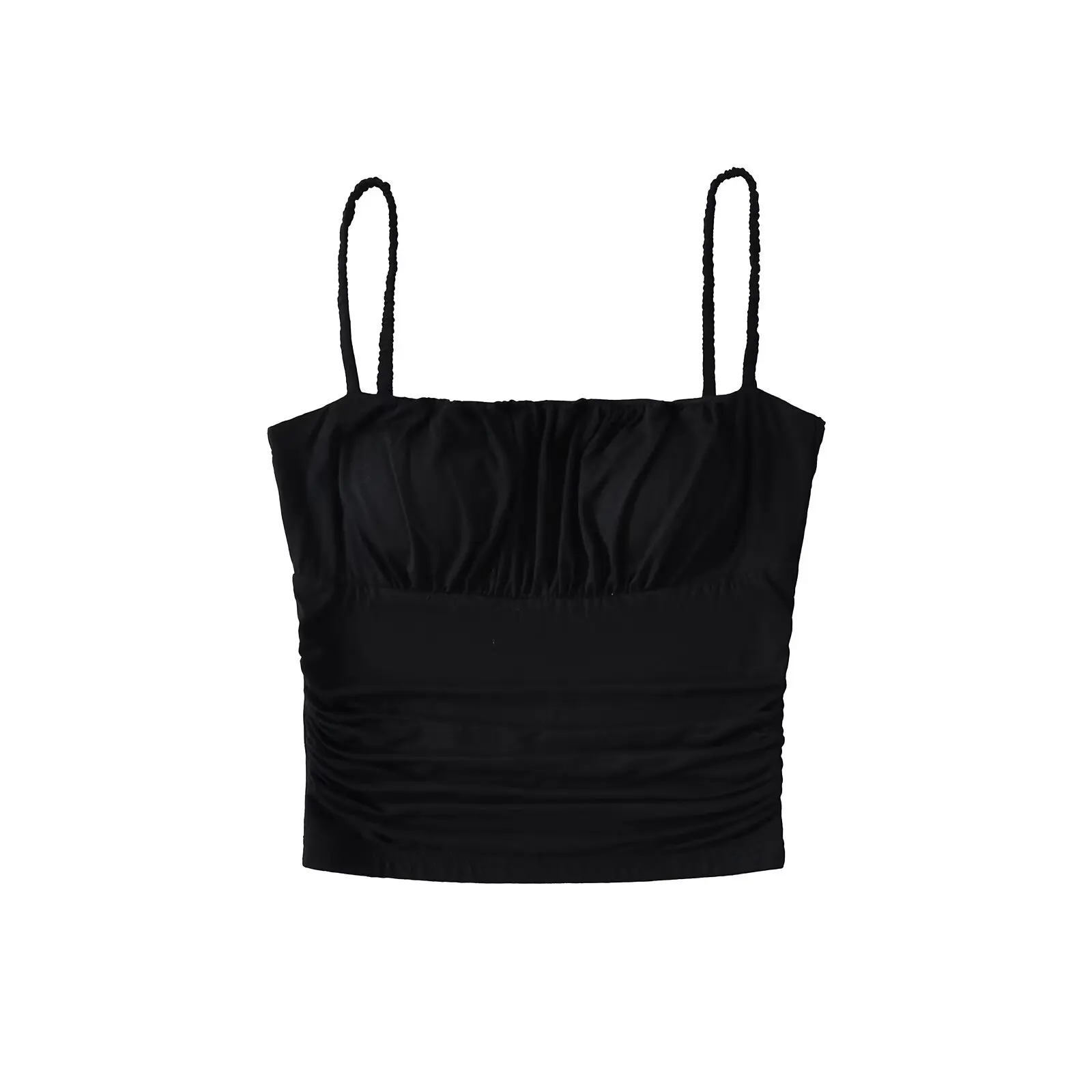 ey Pure Desire Sexy Girl Sle Bridesmaid orts Women's ort Sexy Bal Slim Fit Versatile Inner Wear Top with Pleats