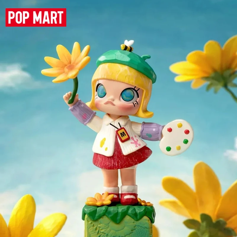 

Original POP MART MOLLY 20th Anniversary Scenery Along The Way Blind Box Figure Collectible Doll Desktop Ornament Surprise Gifts