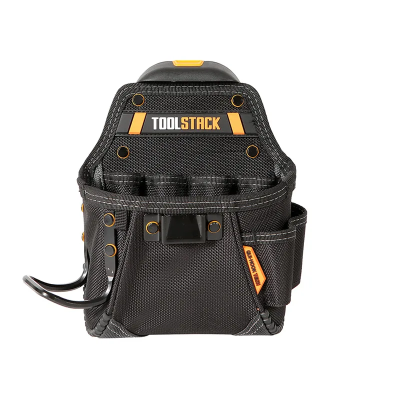 TOOLSTACK Mini Utility Toolkit Durable Oxford Hardware Tool Bag Quick-Hook Hammer Screwdriver Storage Waist Pouch for Carpenter
