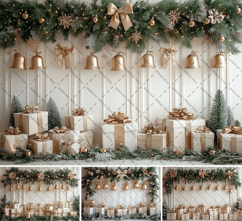 mehofond-fotografia-fundo-natal-painel-branco-parede-arco-presentes-arvore-de-natal-criancas-familia-retrato-decoracao-pano-de-fundo-estudio-foto
