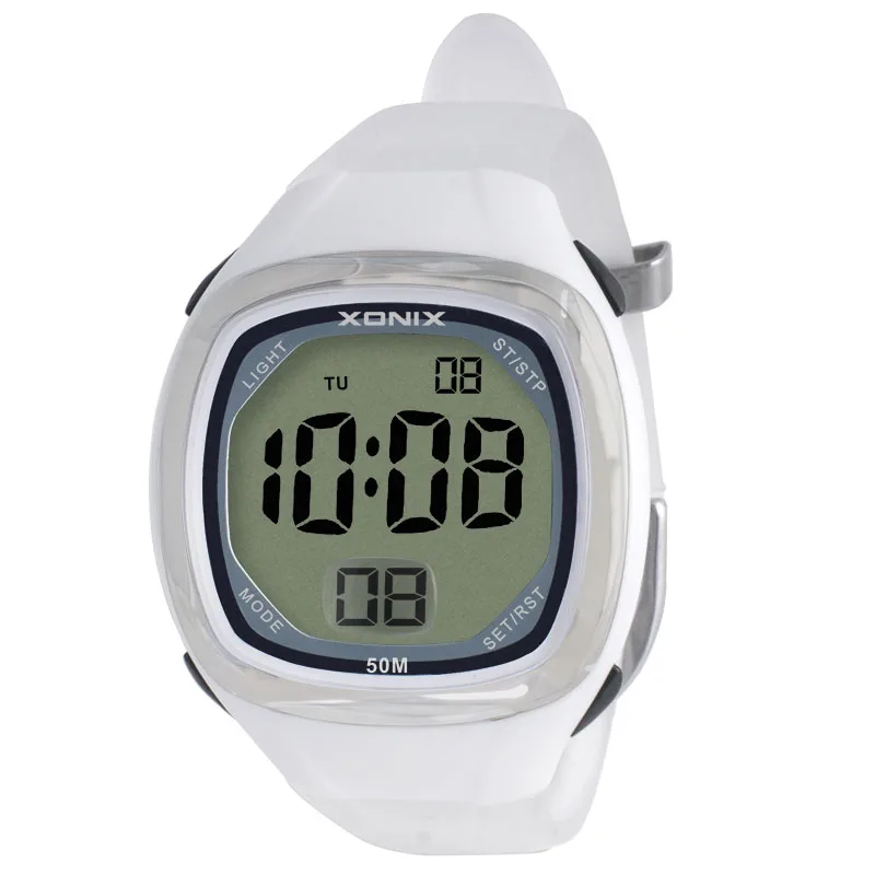 

XONIX модные многофункциональные большие цифровые трендовые светящиеся электронные часы для мужчин и студентов, спортивные часы для плавания на открытом воздухе, мужские BF