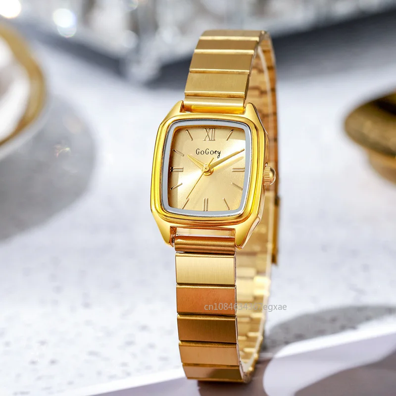 Новинка 2024, женские часы, роскошные Брендовые женские деловые часы из нержавеющей стали, женские студенческие Модные кварцевые наручные часы