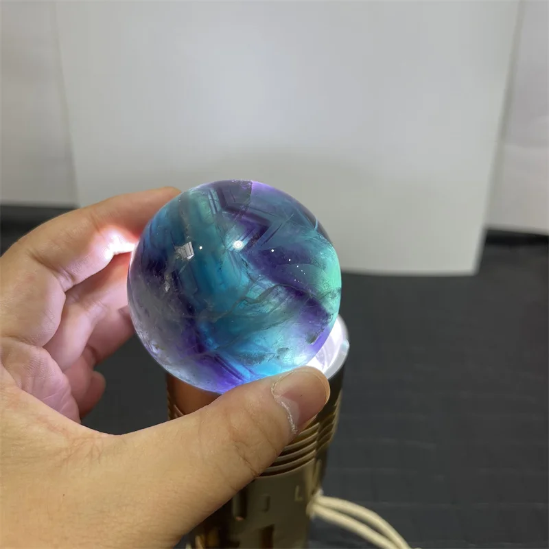 5.7cm Beautiful Natural Blue Green Fluorite Crystal Reiki Healing Home decoration Crafts