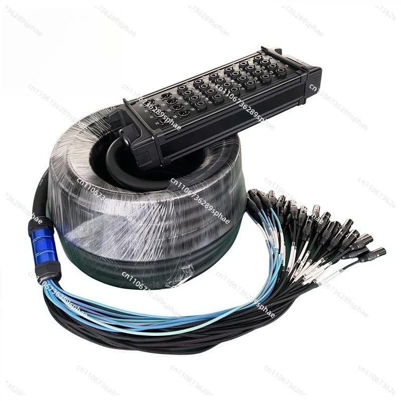 32 Channel Multi-core XLR Junction Box, Stage Microphone Audio Cable Socket