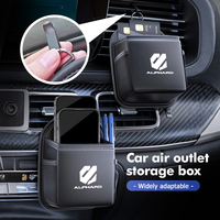 Car Air Vent Outlet Storage Bag Phone Holder Pocket Organizer For Toyota Alphard Vellfire 30 Series 2017 2018 2019 2020 2021