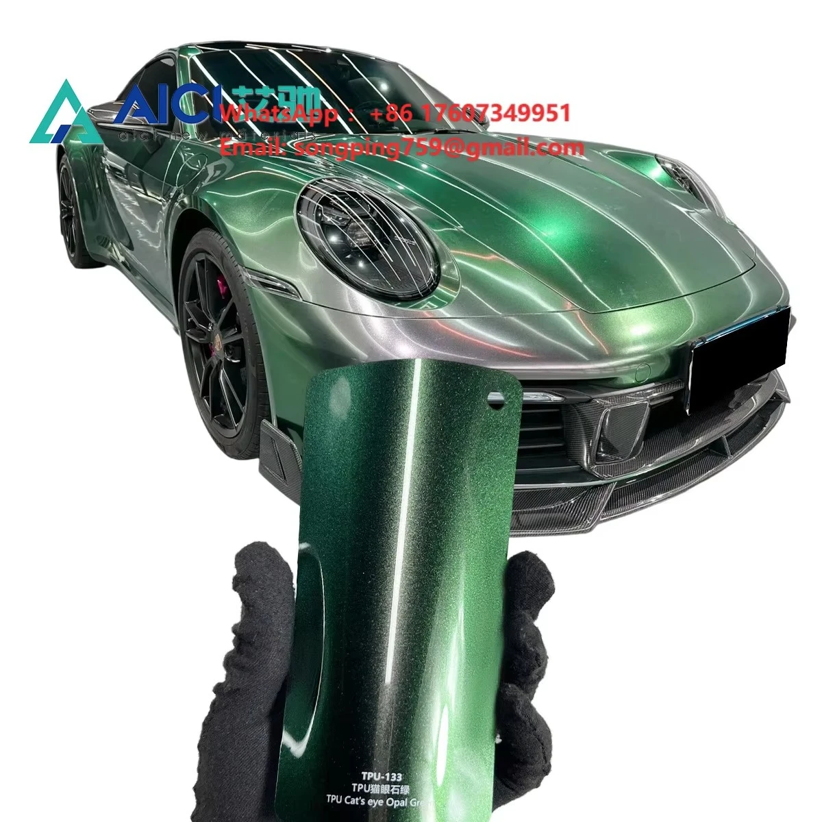 High Quality TPU Cat's Eye Opal Green Car PPF - Invisible Protection With Gloss Retention Color PPT TPU