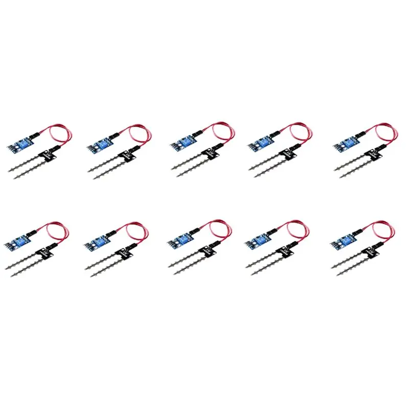 

A37T-10Pcs Smart Electronics Soil Moisture Hygrometer Detection Humidity Sensor Module For Development Board DIY Robot Car
