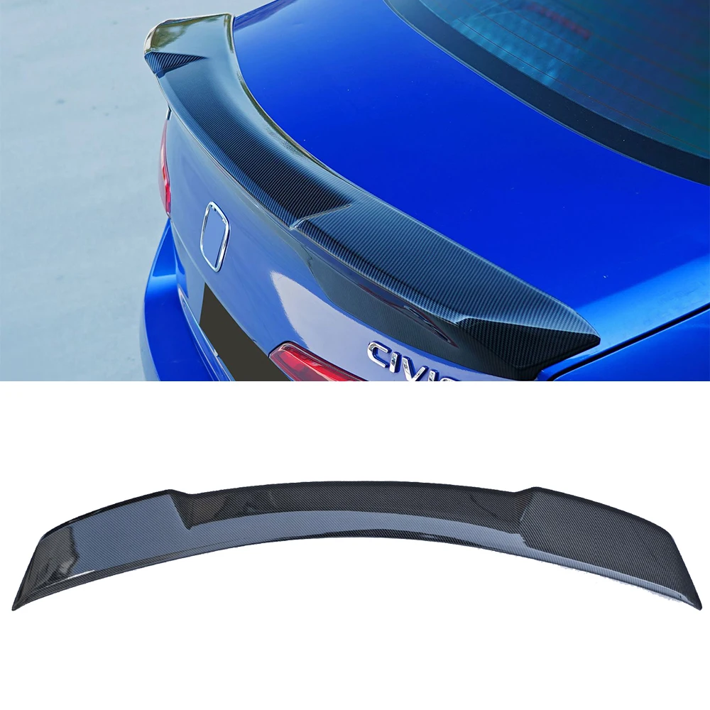 For Honda Civic 11th 2022 Rear Trunk Spoiler Lip Tail Air Deflector Tuning Rear Wing Body Kit Decoration Automobile Modifition