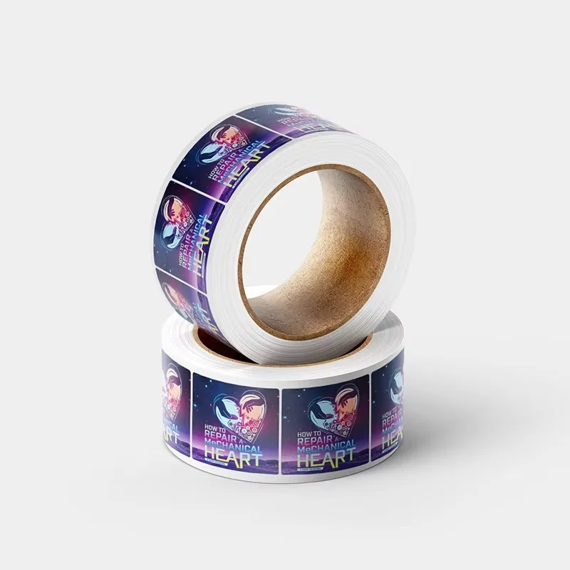 ملصقات مستديرة شخصية |   شعار مخصص |   لفة ملصقات لاصقة من الفينيل الورقي