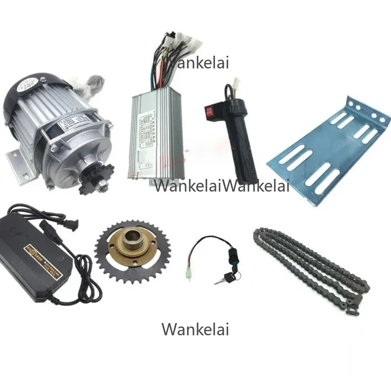 

Popular and durable 500/1000W human-powered tricycle to electric vehicle brushless motor conversion kit controller set