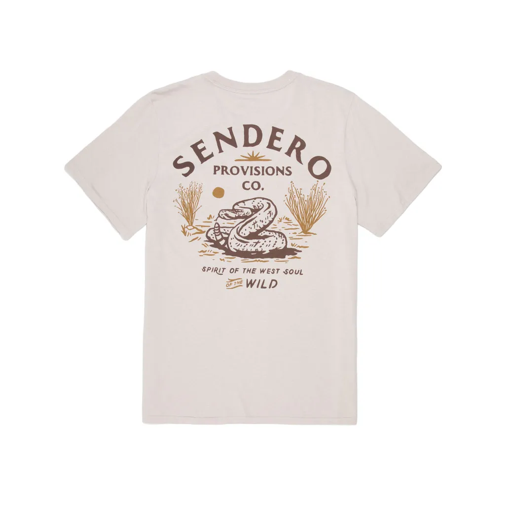 Sendero Provisions Co. Camiseta con gráfico de arena Diamondback SPCS120P23-SAND