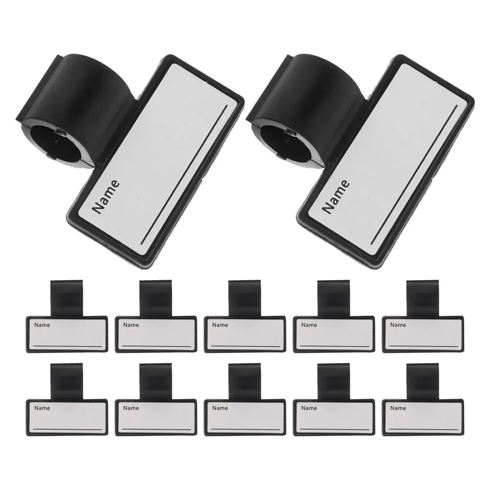 

12pcs Abs Plastic Portable Identification Tags Holder Tube Tags Name Displaying Label Stethoscope Identification Cards Name Id