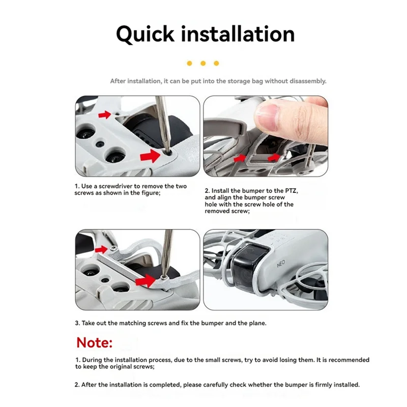 

A29F-Gimbal Bumper For DJI NEO Aluminum Alloy Anti-Collision Bar Gimbal Protection Bar For DJI NEO FPV Drone Accessories