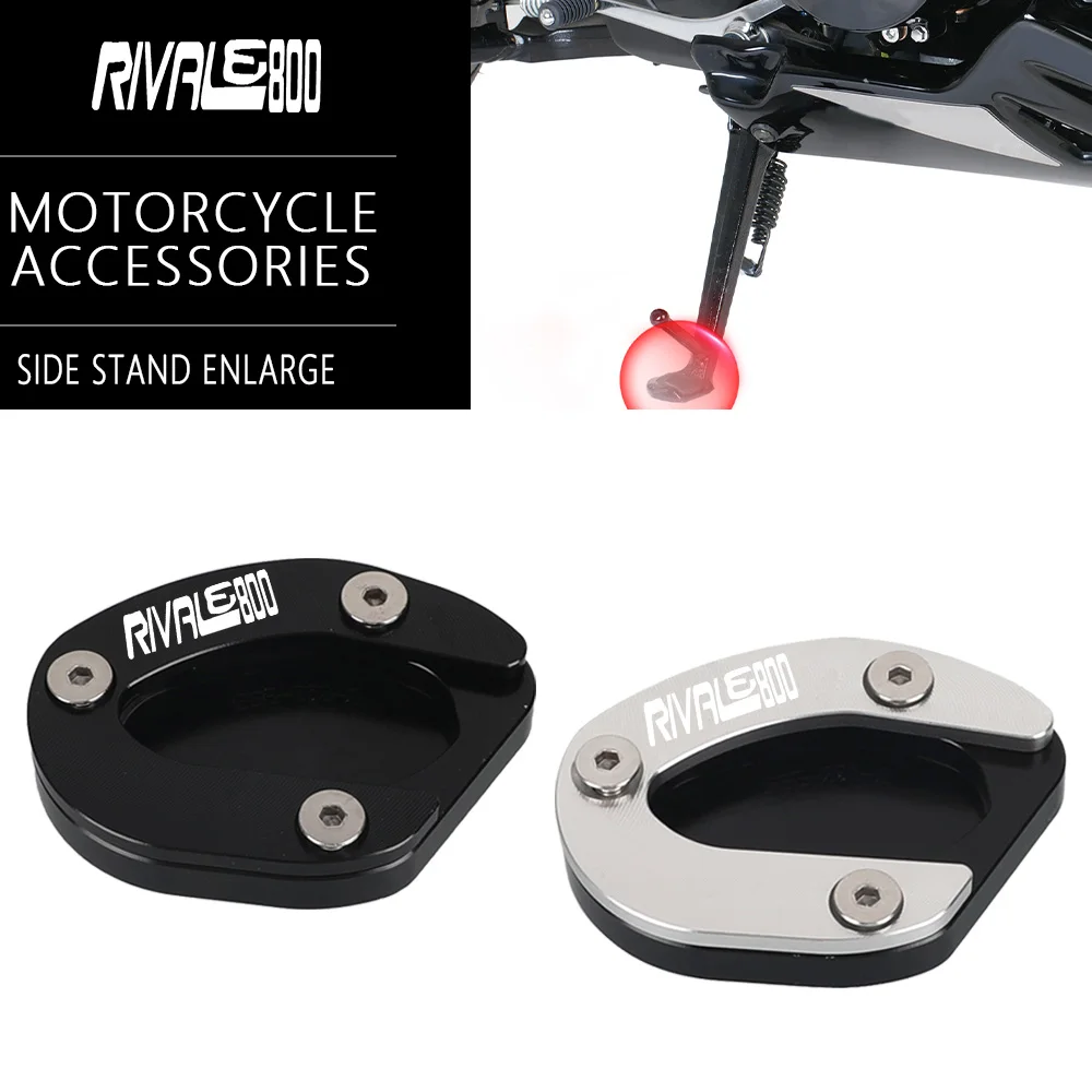 

Motorcycle Kickstand Foot Side Stand Extension Pad Support Enlarge Plate For MV Agusta Rivale 800 Dragster 800 2014-2018 2017