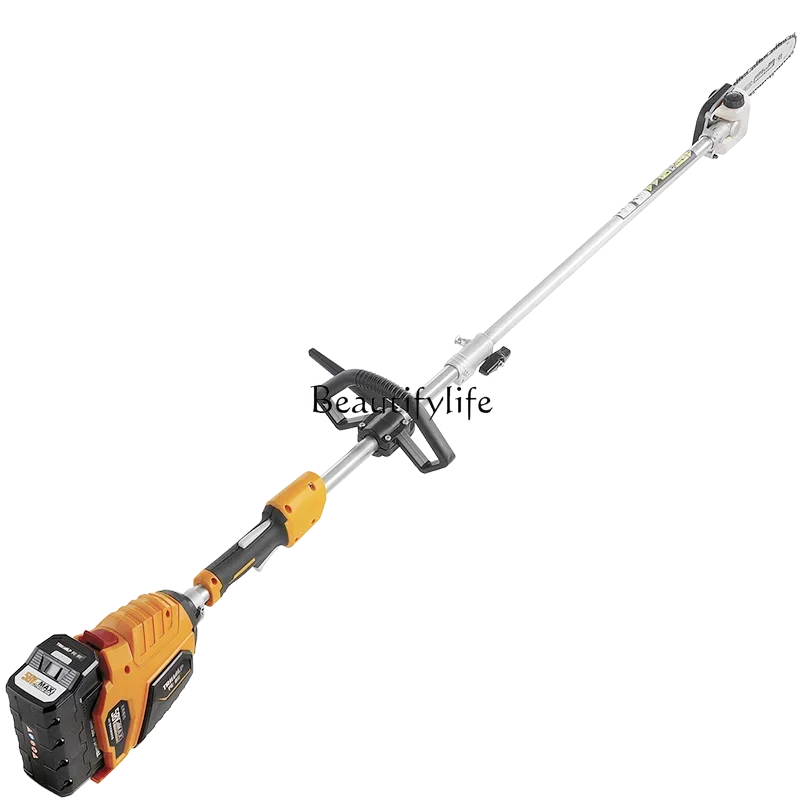0658V rechargeable high branch saw electric fruit picker pruning saw tree artifact