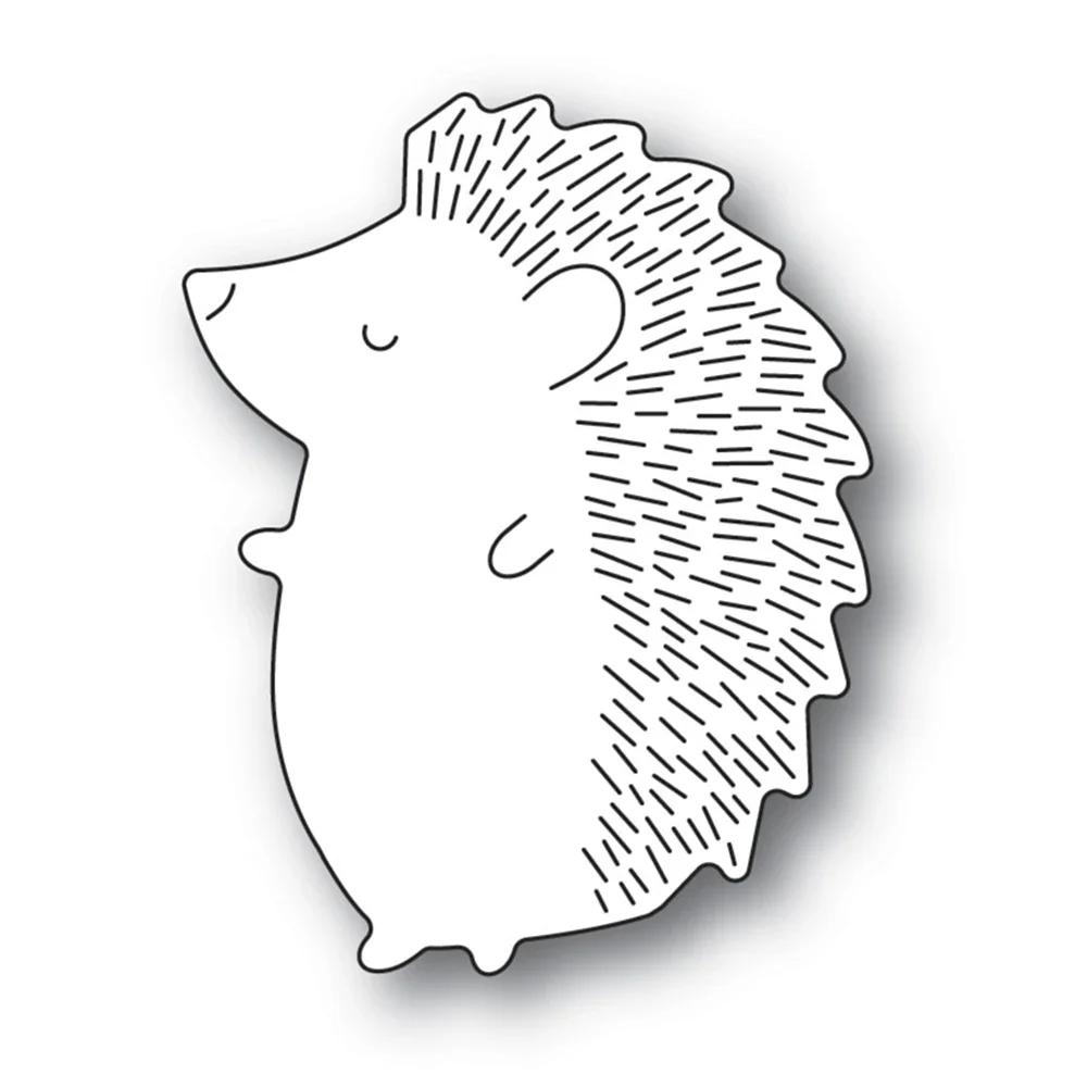 Hedgehog Metal Cutting Dies for Scrapbooking Valentine's Day Frame Card Craft Supplies No Stamp