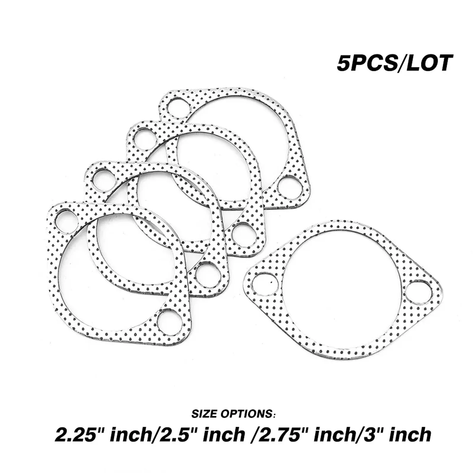 5pcs/Lot 2.25/2.5/2.75/3 Inch Car Exhaust Gasket Flange Car Exhaust Joints Engine Gasket/ Universal Junta Escape