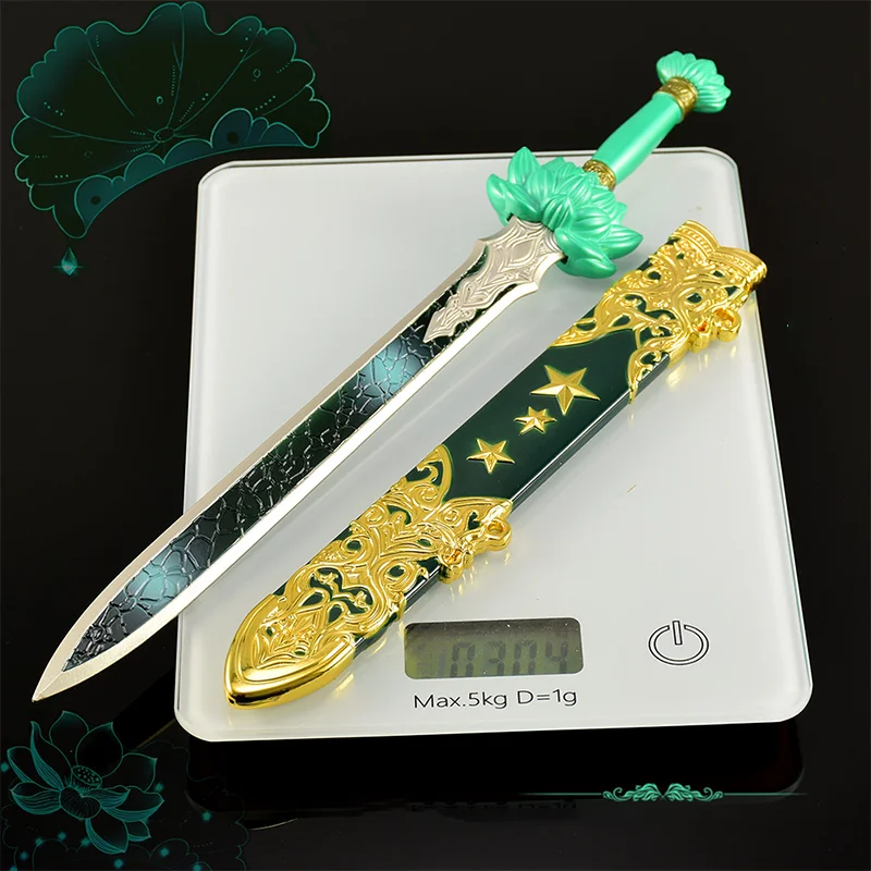 30cm 차가운 무기 모델 풀 메탈 공예 칼집 장난감 칼 Qinglian 일본 Katana Unedged 룸 장식 컬렉션 선물