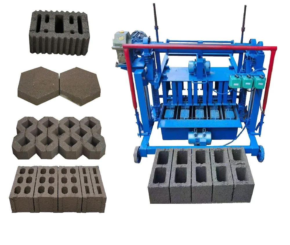 China factory price block maker machine Automatic and manual cement sand brick making machinery mold for sale