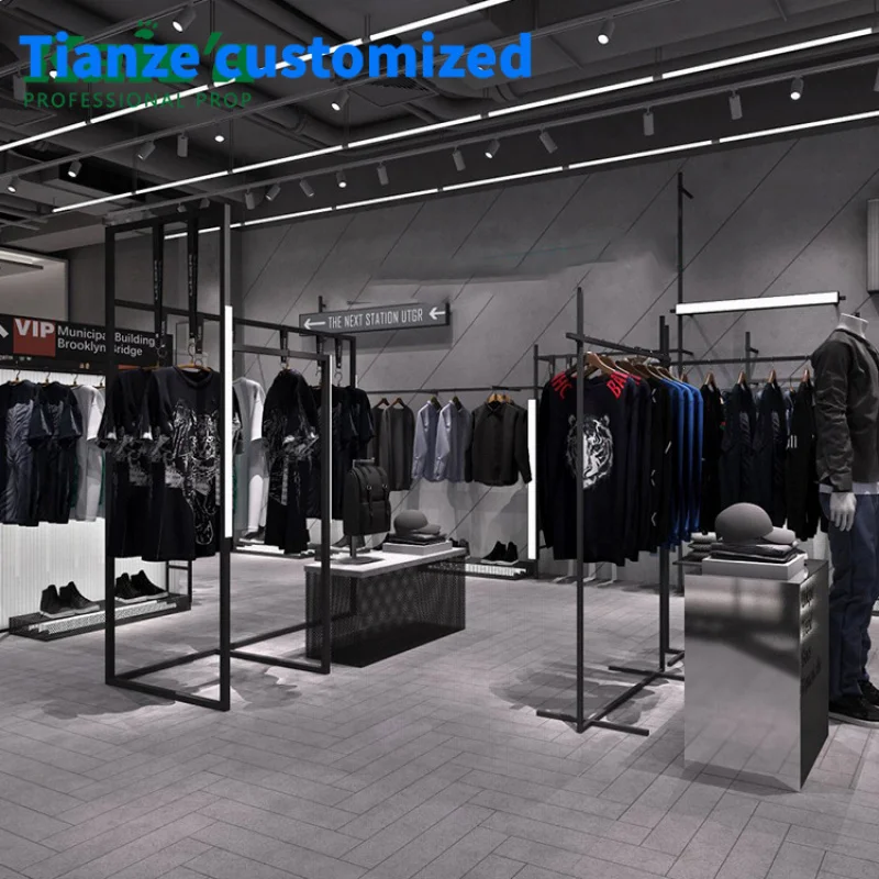 [Customized]Factory Custom Design Garment Showroom Display Menswear