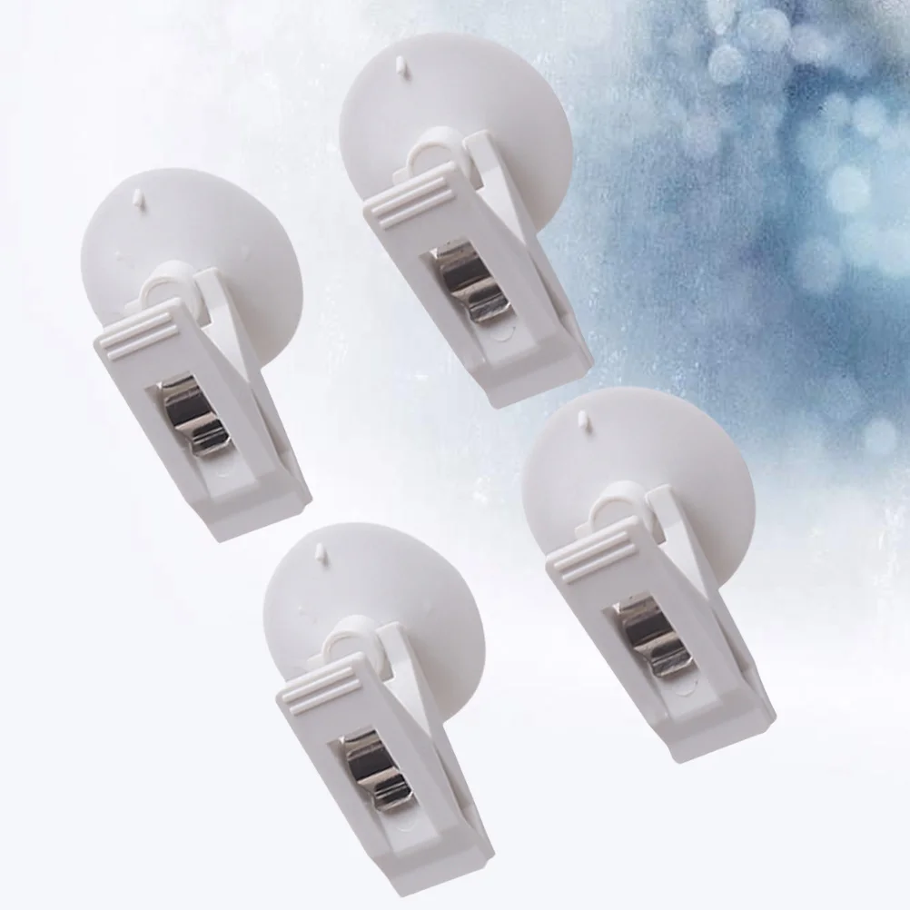 

2 Pair Car Suction Clips Multifunctional Curtain Card Mount Holder For Auto Accessories Lightweight Durable Easy Install