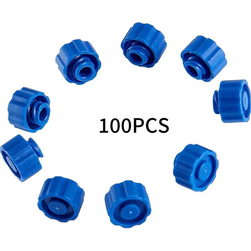 【ELECTRONIC-ACCESSORIES】Syringe Tip Caps 100 Pcs For Easy Dispensing Needle Tips With Storage Box For Feeding Tube Lab Supply(Bl view 5