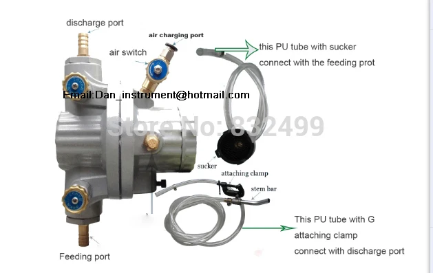 طباعة الورق المموج مضخة الحجاب الحاجز الواحدة الهوائية BML-5 #3