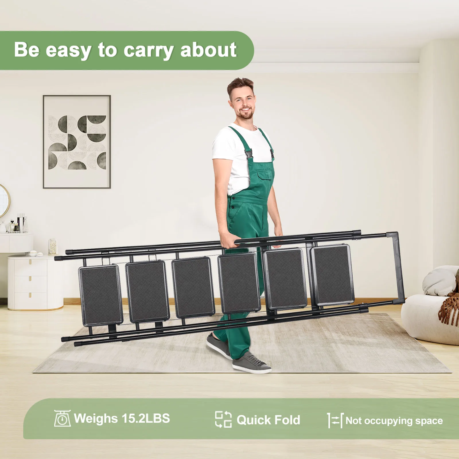 Folding Step Ladder Lightweight 6 Step Folding Step With workbench